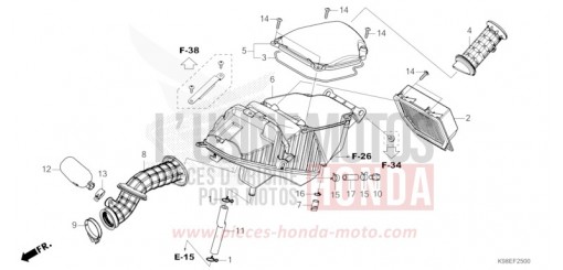 FILTRE A AIR CBF125NAT de 2026